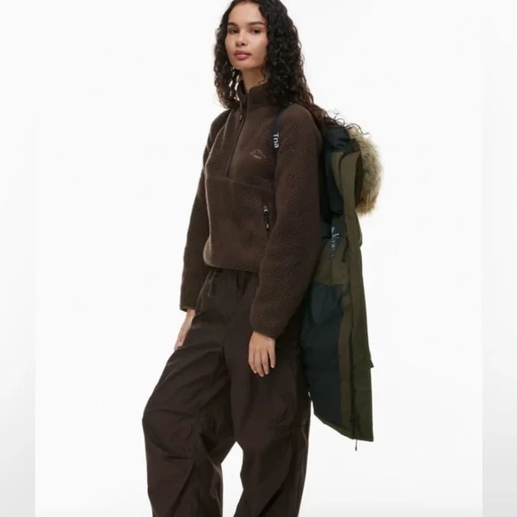 TNA Powder Parka Mid Dark Olive - Picture 4 of 9